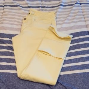 American eagle outfitters yellow skinny jeans